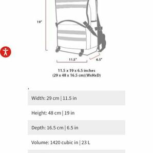 マンハッタンポーテージ FORT HAMILTON BACKPACK ブルー 新品未使用の画像6