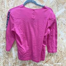 YA3441【2003】BOB SPORTS Tシャツ Mサイズ相当 ラインストーン ピンク カットソー トップス 古着【220102000084】_画像2
