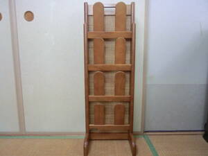 ** karimoku**_ Karimoku * natural tree * 4 step * slippers rack * stand slippers establish wooden 