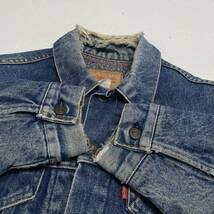 古着 70s Levi’s 70505 デニム ジャケット 44サイズ USA製 ブランケット リーバイス ヴィンテージ オールド インディゴ スモールe 70年代_画像8