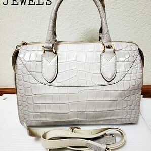 LEATHER JEWELS ハンドバッグ 2wayバッグ ショルダーバッグ 牛革 レザー