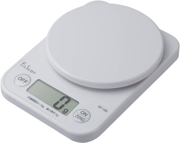 『送料無料』タニタ クッキングスケール キッチン はかり 料理 デジタル 1kg 1g単位 ホワイト KF-100 WH 白