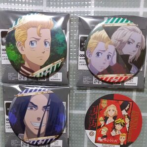 東リベ缶バッジ くじ 3種 赤コースター 「東リベ」おまとめ歓迎、ご希望あればサイズ変更無し時値引! *購入手続き前要相談