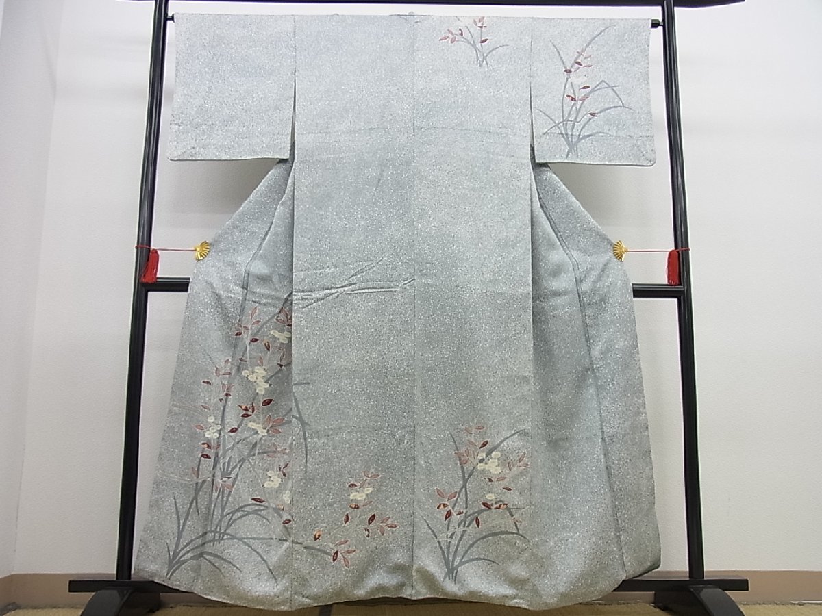 京都老舗染めもと謹製 手描き友禅無双訪問着 仮絵羽未仕立て未使用 80