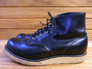 (^w^)b RED WING レッドウィング USA製 8165 プレーントゥ 犬タグ アイリッシュ セッター ブーツ ワーク ハンティング ブラック