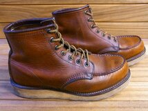 (^w^)b RED WING レッドウィング USA製 875 アイリッシュ セッター ブーツ サイド 羽タグ オロイジナル ブラウン ゴールドラセット ワーク_画像2