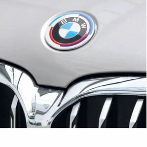 新型BMW50周年Mクラシックエンブレム表側径約82ｍｍ裏側２ピン1個OEタイプ:の画像6