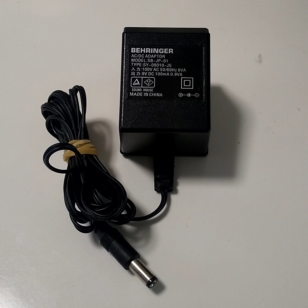 BEHRINGER ベリンガー AC/DCアダプター model SB-JP-01/type SY BEHRINGER ベリンガー AC/DCアダプター model SB-JP-01/type SY