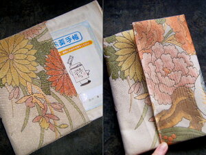 yu float [ silk * obi remake ] fukusa *..* case *. medicine notebook inserting 