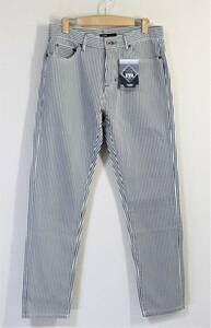 *BLUETO / ( stock )RMC*KK-050 Hickory Denim stripe tapered pants lady's :L