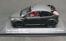 フォード フォーカス FORD FOCUS RS500 2010 マットブラック 赤シート ミニチャンプス MINICHAMPS 1/43（希少 レア コレクション） _画像4