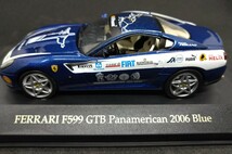 ジャンク品 イクソ 1/43 フェラーリ F599 GTB パンアメリカン 2006 ブルー（ixo Ferrari F599 GTB Panamerican 2006 Blue）_画像2