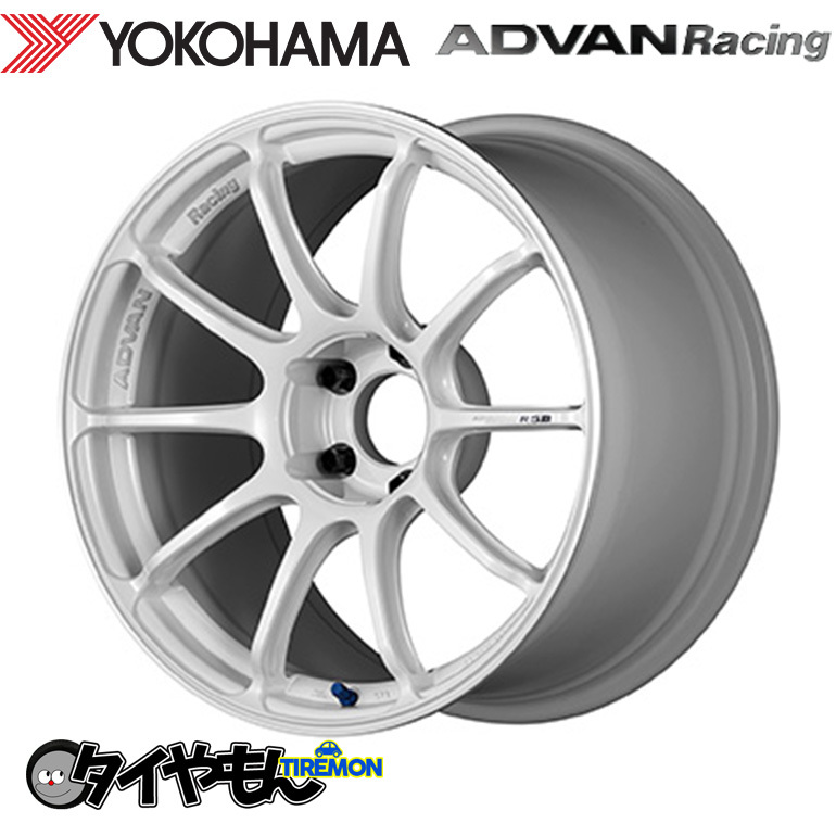 ヨコハマ アドバンレーシング RS3 For Euro 18インチ 5H100 8J +37 2本セット ホイール WMR 軽量 ADVAN Racing