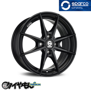 SPARCO TROFEO 15インチ 4H100 6J +42 4本セット ホイール グロスブラック スパルコ トロフェオ ヤリス スイフト ルーテシア4