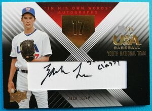 Zach Lee LAD 2008 USA Baseball Youth National Team In His Own Words Signatures 20枚限定 AUTO 直筆サイン
