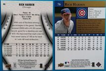 4枚セット Rich Harden OAK 2005 Playoff Absolute Ink jersey Auto 25枚限定 直筆サイン + 2008 Topps Heritage,2009 Upper Deck _画像7