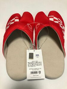 東京オリンピック 足袋スリッパ 赤L 日本製　公式ライセンス　送料無料