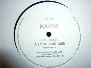 【同盤2枚入り】rakim/it's been a long time