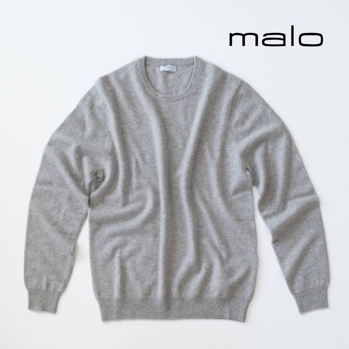 マーロmaloバックオープンタートルハイネックカシミヤシルクハイゲージ