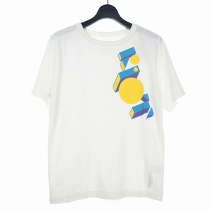 ライオットファセッタズム RIOT FACETASM 21AW (U)GEOMETRIC LOGO TEE プリント Tシャツ 半袖 カットソー L 白 ホワイト RF21FW-TEE-U05