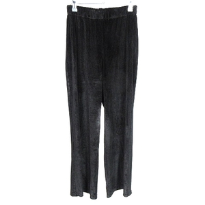  Mayson Grey pants Easy pants strut waist rubber corduroy velour thin plain 2 black black bottoms /NA lady's 