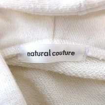 ナチュラルクチュール natural couture パーカー プルオーバー 長袖 ドルマンスリーブ ハーフジップ スウェット 白 ホワイト レディース_画像6