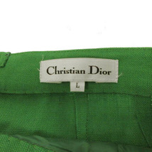 クリスチャンディオール Christian Dior パンツ コクーン調 ビンテージ レトロ リネン混 グリーン 緑 L レディース_画像7