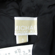 マイケルコース MICHAEL KORS フレアスカート ひざ丈 ウール混 2 ブラック /MI10 レディース_画像4