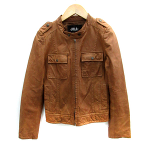  Jill bai Jill Stuart JILL by JILLSTUART Rider's leather jacket middle height single race up S Brown tea lady's 