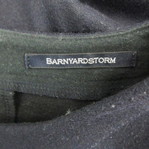 バンヤードストーム BARNYARDSTORM カットソー 七分袖 ラウンドネック 厚手 ウール 0 ネイビー 紺 /YM19 レディース_画像4