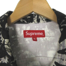 シュプリーム SUPREME 21AW Christopher Wool Denim Work Jacket ジップアップ デニム ジャケット モノトーン 総柄 白 黒 ホワイト ブラッ_画像4