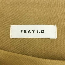 フレイアイディー FRAY I.D パンツ フレア ロング 無地 ハイウエスト ウエストゴム センターシーム 1 ベージュ 茶 ブラウン レディース_画像5