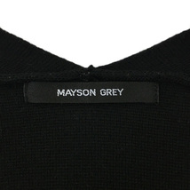 メイソングレイ MAYSON GREY セーター ニット カットソー プルオーバー Vネック 無地 長袖 2 黒 ブラック レディース_画像5