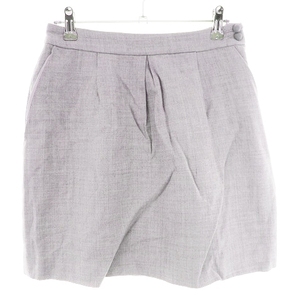  Anatelier ANATELIER skirt tight Mini side fastener thin plain 36 gray bottoms /CK lady's 