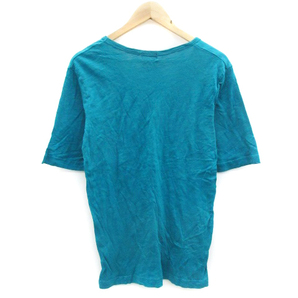 ティーケーミクスパイス タケオキクチ THE SHOP TK MIXPICE Tシャツ カットソー 半袖 ラウンドネック 刺繍 L グリーン 緑 /YM36 メンズの画像2