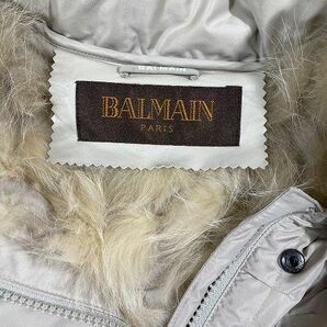 バルマン BALMAIN ブルーフォックスファー キルティング ダウンジャケット アウター ベージュ サイズM BC96224 レディース ▲B2の画像3