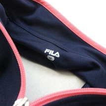 フィラ FILA トラックジャケット ジャージ ジップアップ 長袖 M ネイビー 紺 /Z レディース_画像4