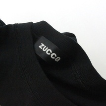 ズッカ zucca Tシャツ カットソー プリント 英字 半袖 M 黒 ブラック /Z レディース_画像4