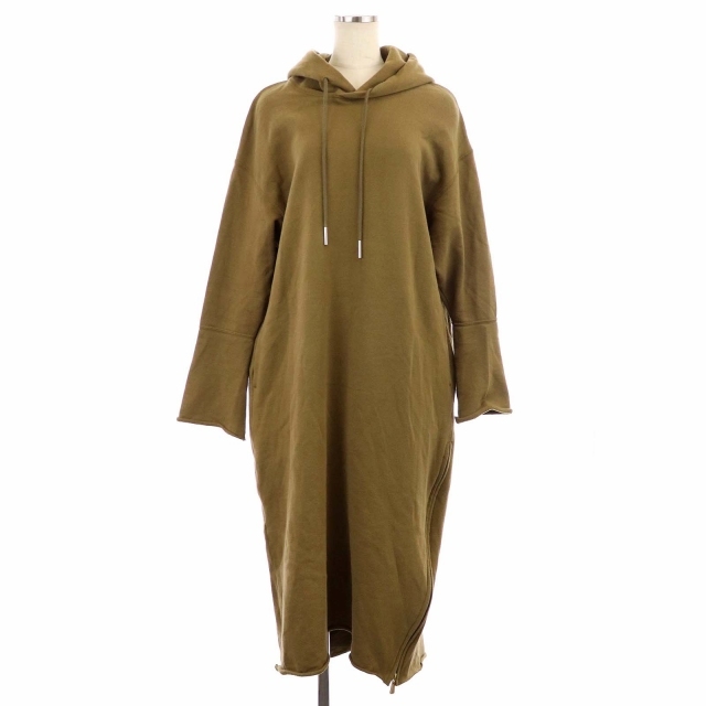 美品 Americana フーディー ロング パーカー ワンピース カーキ