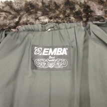 エンバ EMBA ラパン 刈毛 ファー コート ラビット 毛皮 シェアード ジャケット ブルゾン アウター FR-65 MIXカラー グレー/4BL2_画像7