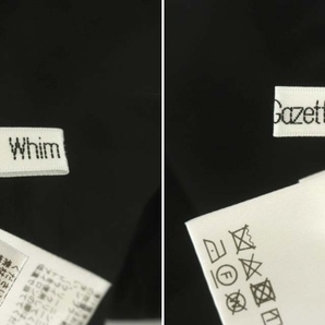 ウィムガゼット Whim Gazette 20SS テーパードパンツ イージー 36 黒 ブラック //ZA ■OS レディースの画像3