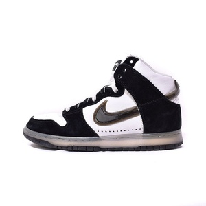 ナイキ NIKE スラムジャム SLAM JAM DUNK HIGH WHITE CLEAR BLACK ダンク ハイ ホワイト クリアブラック スニーカー US8.5 黒 ブラック DA1