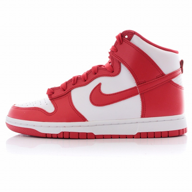 全3色/黒/赤/ベージュ 新品 NIKE ダンクハイ チームレッド 29.0cm