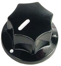 ノブ Knob - Plastic, Set Screw, Small MXR Style, 0.75 diameter, Black [送料170円から 同梱可]_画像1