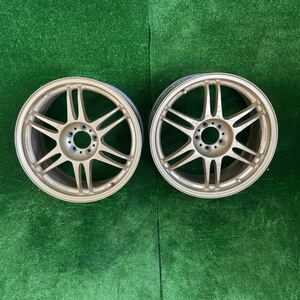 ☆155.KOSEI Racing 17×8J +45 100 5穴 2本 コウセイ レーシング 軽量 コーセー アルミホイール アルミホイル