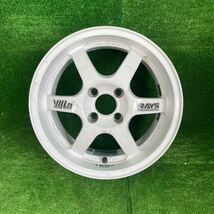 237.RAYS VOLK RACING TE37 CUP 15×6.5J +35 100 4H 1本 レイズ ボルクレーシング 希少 ロードスター インテグラ シビック アルミホイール_画像1