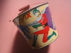  big X big X bucket tin plate toy Showa Retro 
