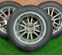 165/70R14　BRIDGESTONE　/　エコピアNH100C　【2018】　(社外アルミホイール)　14×5.5J　ET42　4H/100　４本セット！_画像2