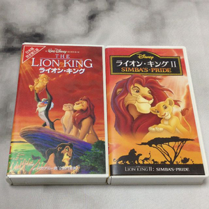  Disney Lion King Ⅰ Ⅱ японский язык дуть . изменение версия VHS видео работоспособность не проверялась Junk 0226-2
