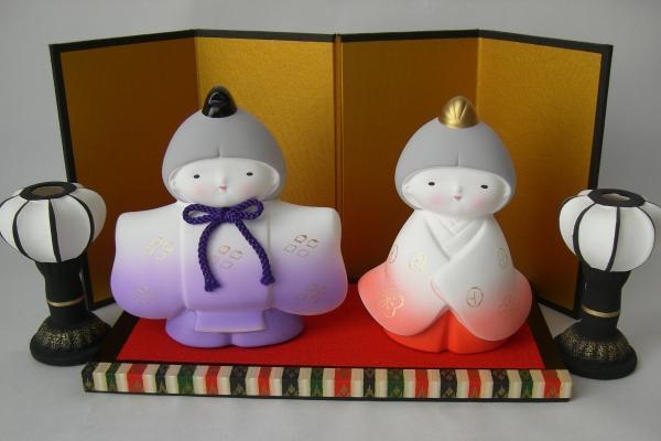 h11★Ceramic Figurine★Hina Doll Set★Standing Doll with Lantern (Medium) Made in Japan PAGIMALL, season, Annual Events, Doll's Festival, Hina Dolls